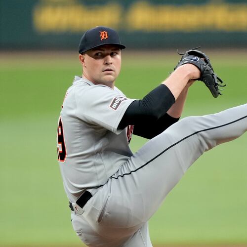 The Detroit Tigers have cratered since pitcher Tarik Skubal’s absence, and the speculation around him is increasing. (Brynn Anderson/AP)