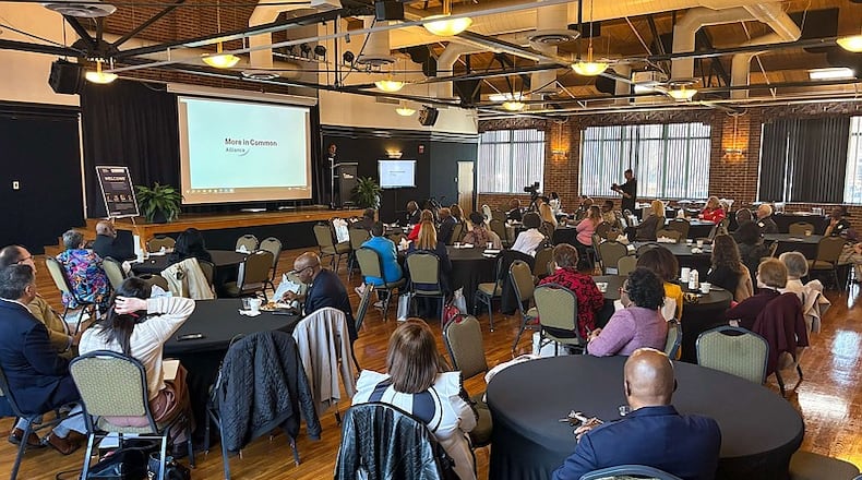 Dr. Marijka Grey with CHI Memorial speaks as the More in Common Alliance and CHI Memorial shared insights and benefits of their alliance Tuesday at the Bessie Smith Cultural Center. (Photo Courtesy of Olivia Ross)