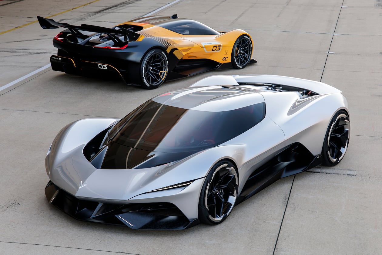 Chevrolet recently unveiled two striking visions of the Corvette’s future: the Corvette CX.R Vision Gran Turismo (left) and the Corvette CX. (Courtesy of Chevrolet)
