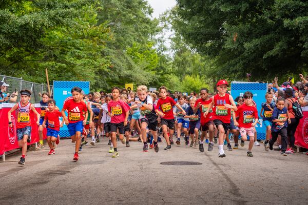 Young participants in the 2024 Peachtree Junior, July 3, 2024.