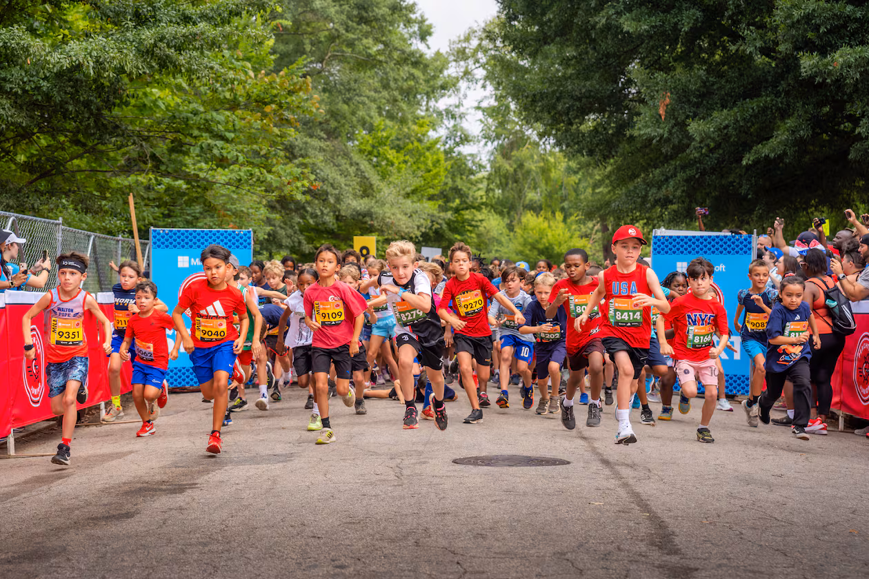 The Peachtree Junior, as seen in 2024, is among the efforts that Atlanta Track Club puts on to get youth involved in running. (Courtesy of Matt Demarko for Atlanta Track Club)
