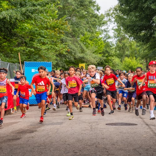 The Peachtree Junior, as seen in 2024, is among the efforts that Atlanta Track Club puts on to get youth involved in running. (Courtesy of Matt Demarko for Atlanta Track Club)