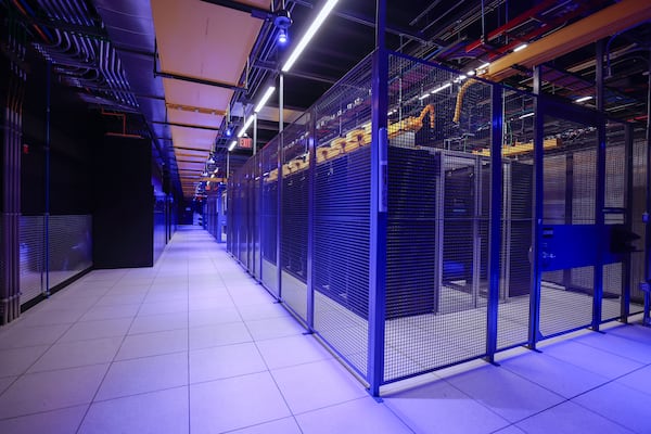 Views of the inside of Equinox data center located in Downtown Atlanta shown on Wednesday, May 7, 2025. (Natrice Miller/AJC)