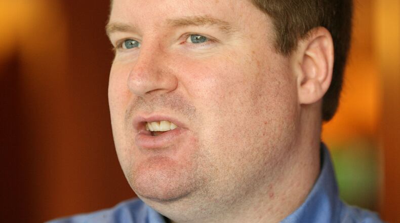 091209 Atlanta, Ga. -- Erick Erickson is getting notoriety by local and national political talkshows who is shown at the Omni Hotel Wednesday afternoon in Atlanta, Ga., December 9, 2009. Erickson is the founder and lead blogger on the conservative Georgia websites Peachpundit.com and RedState.com. Jason Getz, jgetz@ajc.com WSB Radio's Erick Erickson/AJC file
