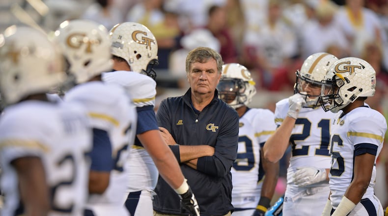Georgia Tech coach Paul Johnson (AJC file photo/Hyosub Shin)