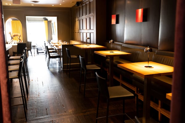 Aria is a white-tablecloth restaurant with an impressive wine cellar, but it’s in no way stuffy. (Arvin Temkar/AJC)