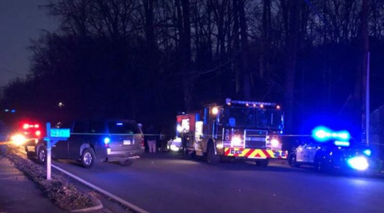 Officials blocked off Johnson Road while they investigated the fatal crash.