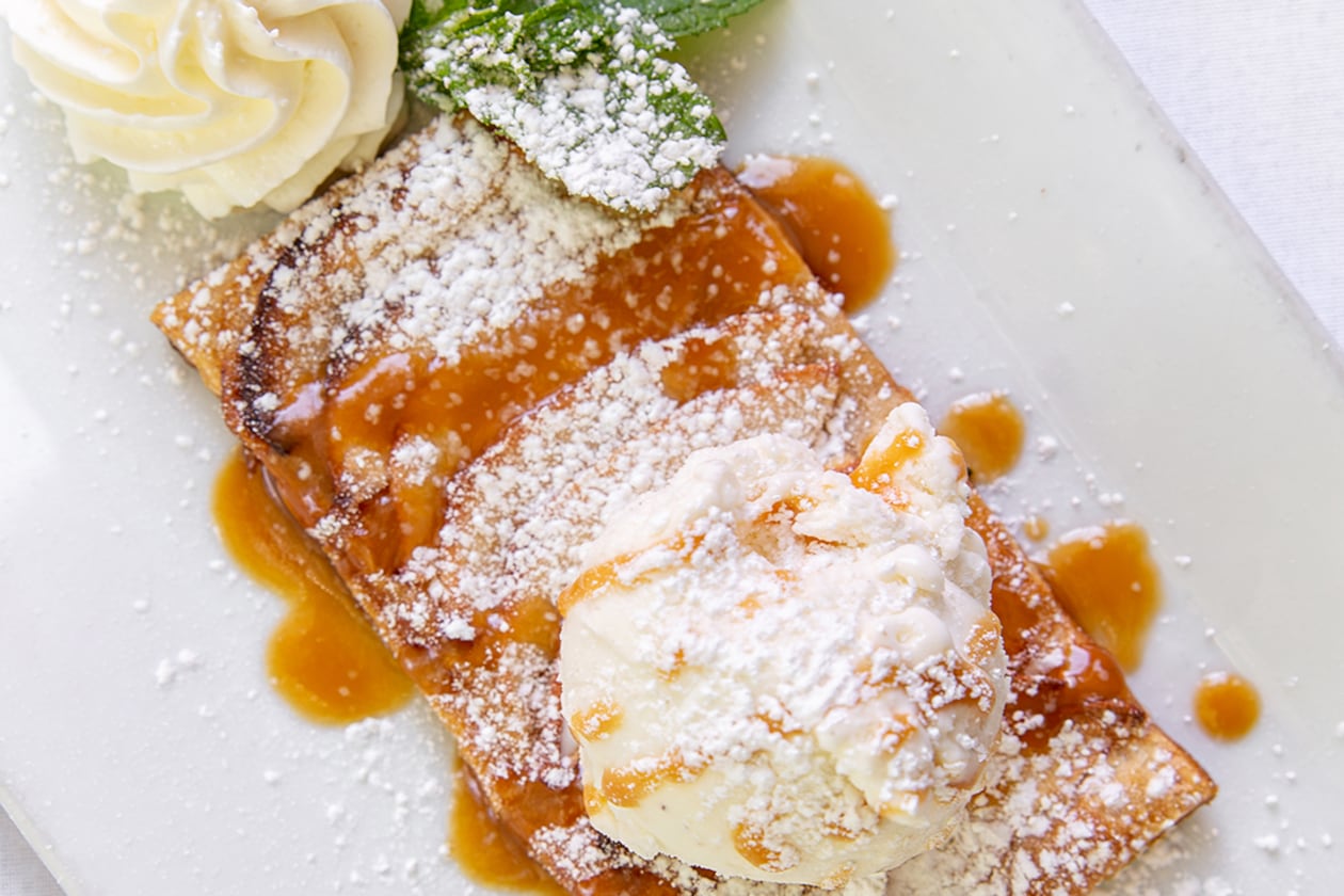 Petite Violette’s Tarte au Pommes has been on the restaurant's menu for almost a decade. (Courtesy of Petite Violette)