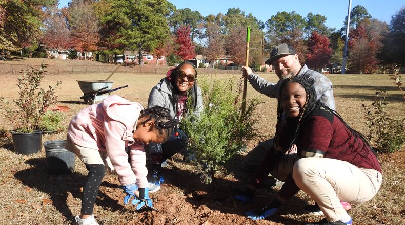 Heritage Academy in South Atlanta receives bird-friendnly native plant garden as part of Atlanta Audubon’s connecting students with STEM through birds initiative. CONTRIBUTED
