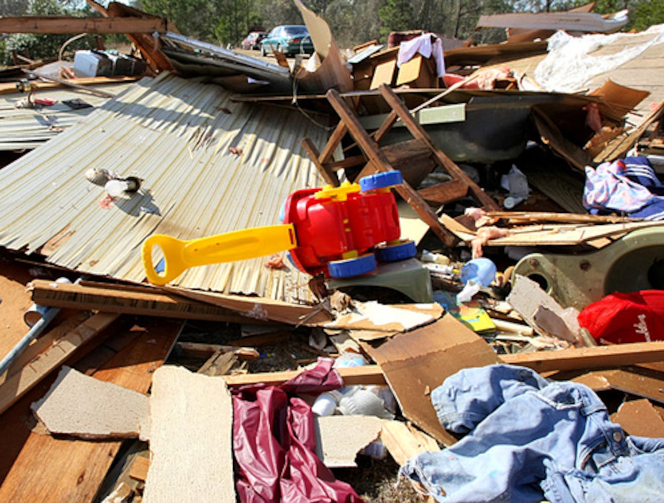 Storm damage in Roberta