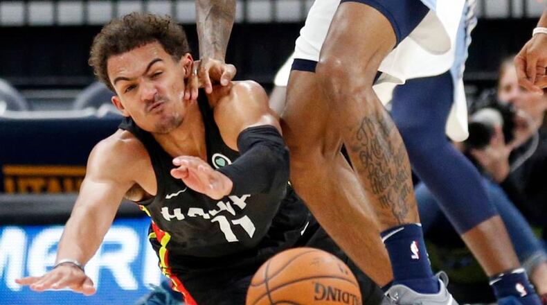 Young hits the floor in a summer league game