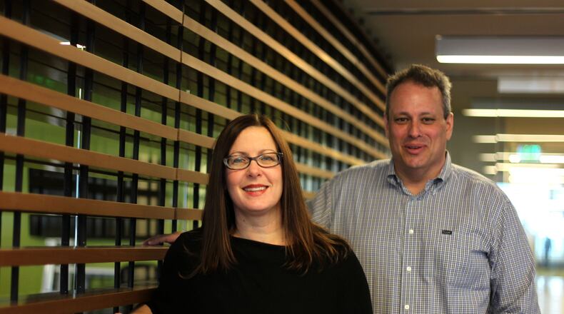 Rob Frohwein and Katheryn Petral, co-founders of Kabbage, say the old business lending model is broken and their firm is part of the solution. TAYLOR CARPENTER / TAYLOR.CARPENTER@AJC.COM