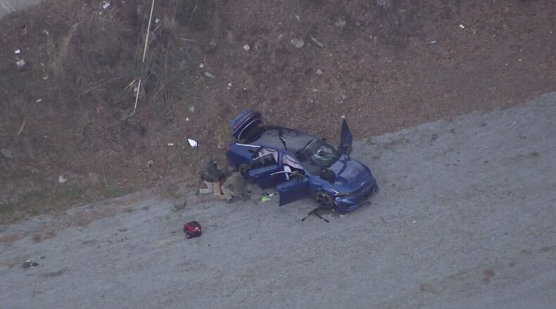 The incident began with a crash on North Erwin Street near Cassville Road, on the south edge of Oak Hill Cemetery and just around the corner from Cartersville police headquarters.