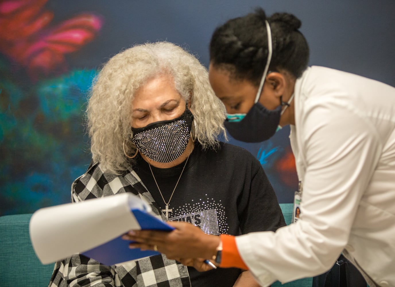 Morehouse vaccinates civil rights leaders