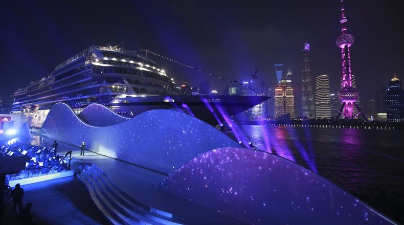 Viking Sun, the fourth 930-guest ocean ship from Viking, was officially named in Shanghai during a celebration on March 8, 2018. (Viking/PRNewsfoto)