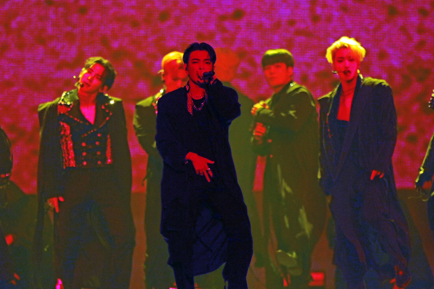 8-member Korean K-pop boy band ATEEZ energized State Farm Arena on Monday, November 21, 2022 on their The Fellowship:Break the Wall Tour. KQ FELLAZ opened the show.
Robb Cohen for the Atlanta Journal-Constitution