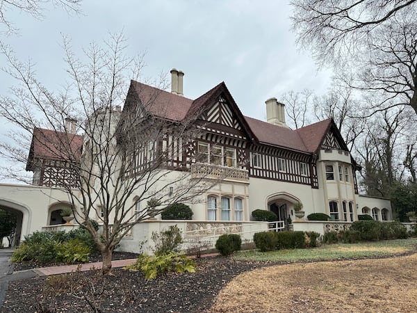 Scouts for film and TV love the unique Tudor look of Callanwolde Fine Arts Center in the Druid Hills neighborhood. This photo was taken Jan. 23, 2026. (Rodney Ho/AJC)