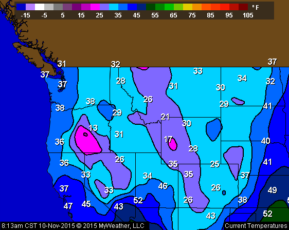 Northwest Temperatures Loop