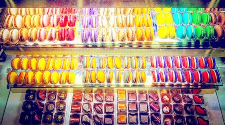 Saint Germain Bakery at Ponce City Market is offering Pride macarons. Contributed by Saint Germain Bakery