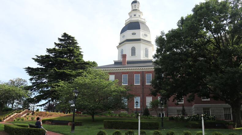FILE - The Maryland State House in Annapolis, Md., June 13, 2026. (AP Photo/Robert Yoon, File)