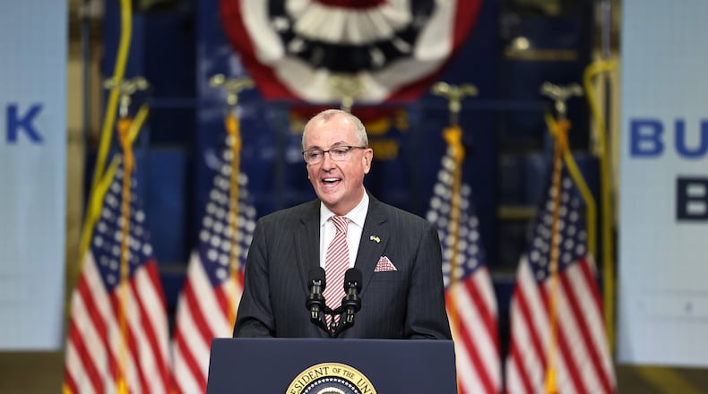 New Jersey Gov. Phil Murphy on Oct. 25, 2021 in Kearny, New Jersey. (Michael M. Santiago/Getty Images/TNS)