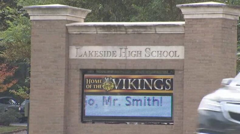 An instructor was taken out of the classroom after he was accused of choking a student.