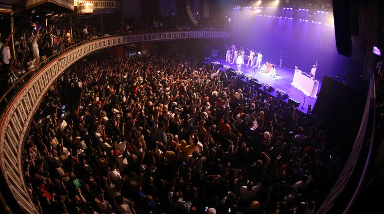 Atlanta native Killer Mike, who energized the sold-out Tabernacle on July 13, will return in October as part of Run the Jewels. Photo: Robb Cohen for The Atlanta Journal-Constitution