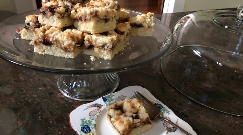 Jam-filled shortbread squares are just the right size to be an indulgence, but not over the top. C.W. Cameron for The Atlanta Journal-Constitution