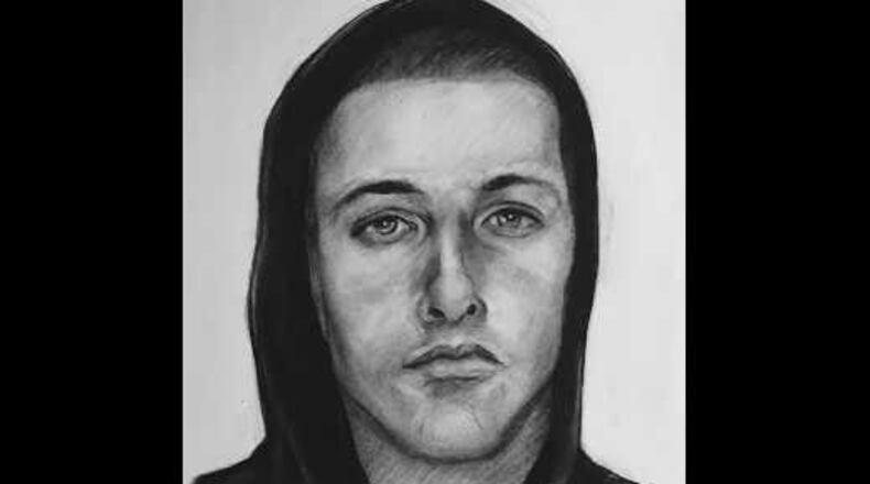 A sketch of the man Dunwoody police are seeking