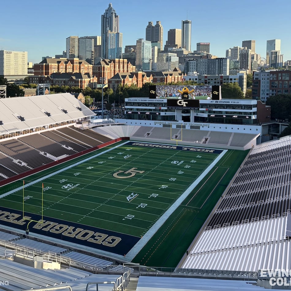 Georgia Tech Athletics released a conceptual rendering of the seating bowl design for Bobby Dodd Stadium at Hyundai Field on Monday, June 22, 2026. Renovations are scheduled to begin immediately following the conclusion of the 2026 season and be completed ahead of the 2027 campaign. (Georgia Tech Athletics)