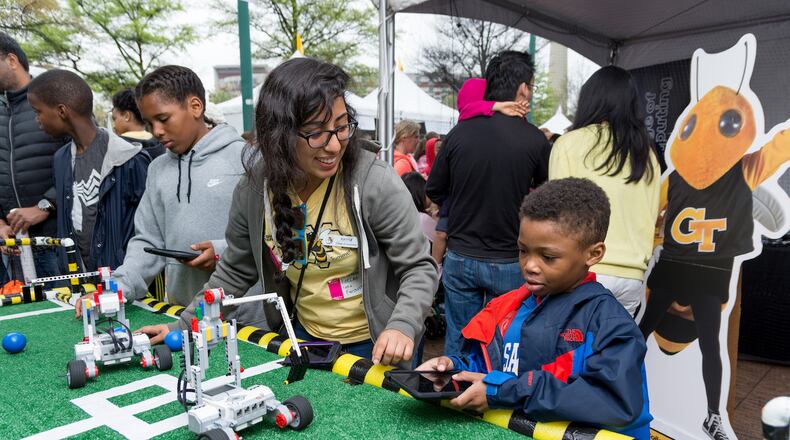 The Atlanta Science Festival continues through March 25, and will include geology, robotics and the cultivation of insects for food. Photos: Rob Felt/Atlanta Science Festival