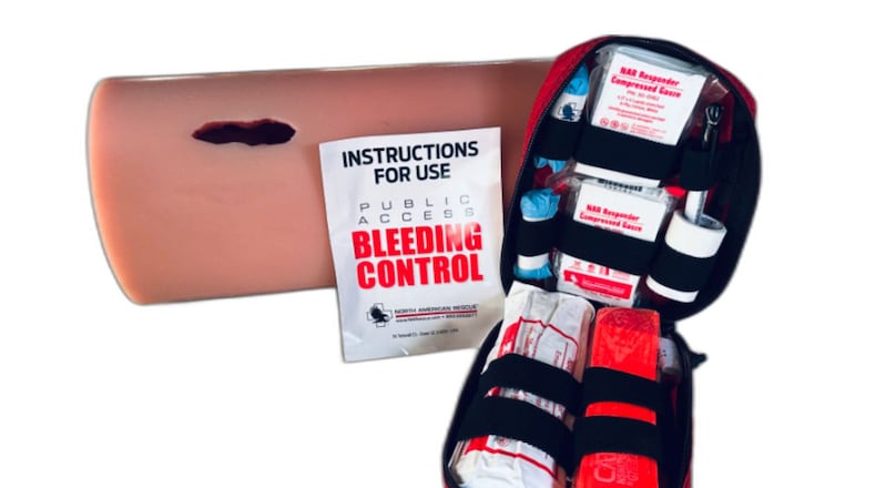 The Georgia Trauma Foundation hopes to provide multiple "Stop the bleed" kits in state schools.