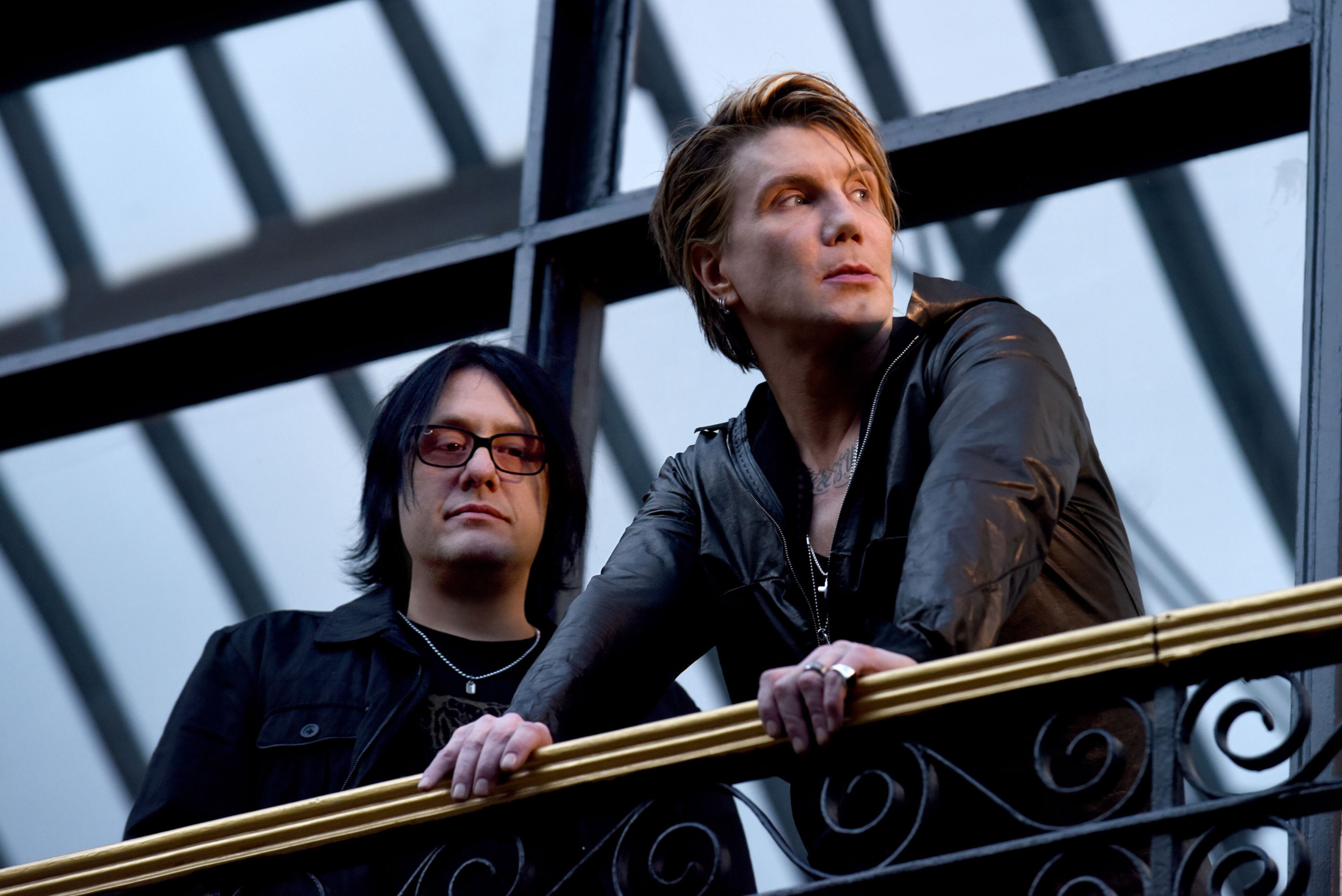 "Some of the biggest arguments we get into arise from our trying to put a set list together,” says Robby Takac (left) about his longtime Goo Goo Dolls partner John Rzeznik. But it's clear they agree that this is a good problem for the band to have. (Courtesy of Bob Mussel)