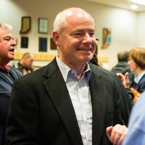 Steven Meyer, a state judge in Tippecanoe County in Indiana who was hurt in a shooting at his home on January 18, 2026, is shown in Nov. 4, 2014. (The Purdue Exponent via AP)