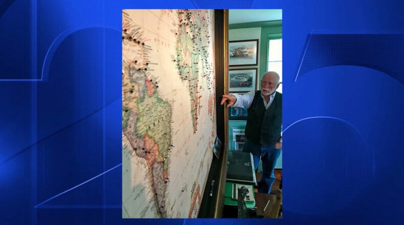 Robert Warren says he has traveled to every country in the world.