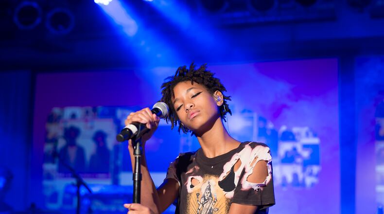 NEW YORK, NY - OCTOBER 03: Willow Smith performs at the vitaminwater And The Fader Unite To "HYDRATE THE HUSTLE" For Fifth Anniversary Of #uncapped Concert Series on October 3, 2015 in New York City. (Photo by Dave Kotinsky/Getty Images for vitaminwater)