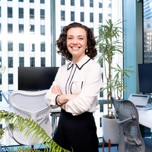 Cari Tuna, chair of Open Philanthropy, stands for a portrait on Monday, Oct. 27, 2025, in San Francisco. (AP Photo/Noah Berger)