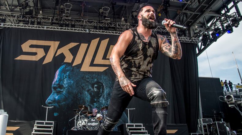 In this May 20, 2017 file photo, John Cooper of Skillet performs at Rock On The Range Music Festival in Columbus, Ohio. (Photo by Amy Harris/Invision/AP, File)