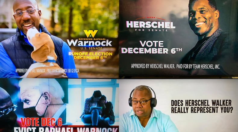 These are a sampling of runoff ads that have run on WSB-TV.