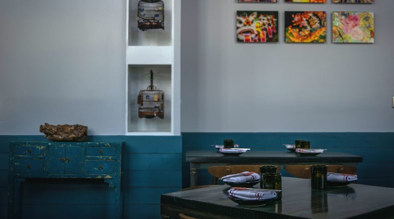 The interior of Monkey 68 Kitchen & Bar in Alpharetta.