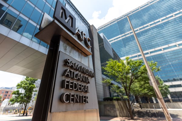 The Sam Nunn federal building in Atlanta. (Arvin Temkar/AJC)