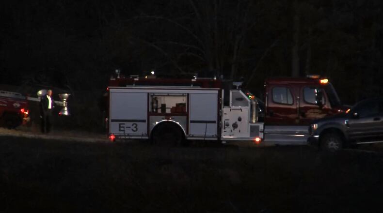 Firefighters, police and first responders were at the scene Monday afternoon and evening.