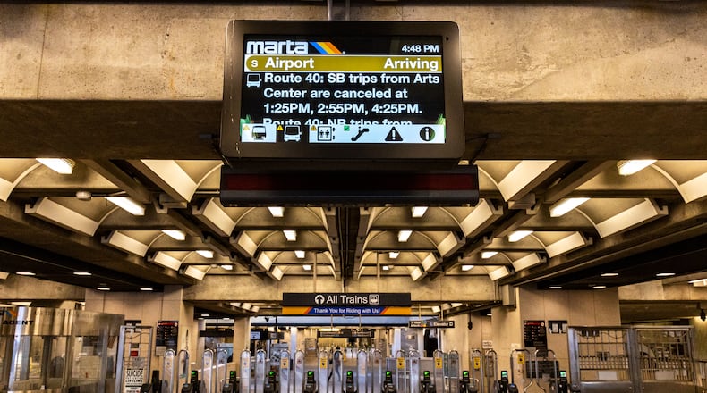 The renovation of MARTA's Five Points station is one of 18 projects that a regional transit board may recommend for state funding next year. (Jenni Girtman for The Atlanta Journal-Constitution)