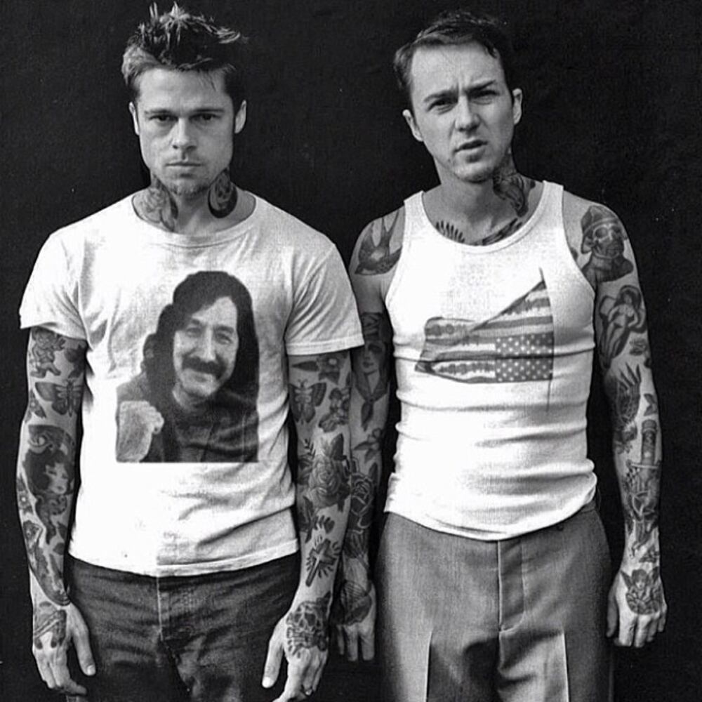Brad Pitt and Edward Norton