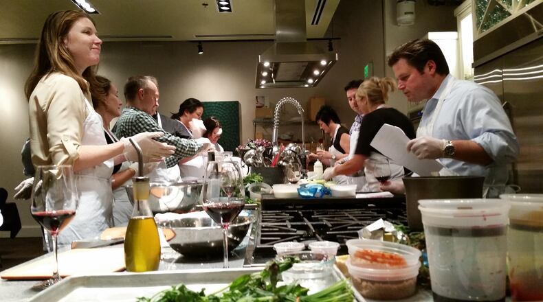 Enjoy a hands-on cooking class at Vino Venue in Dunwoody. Photo courtesy of Vino Venue.