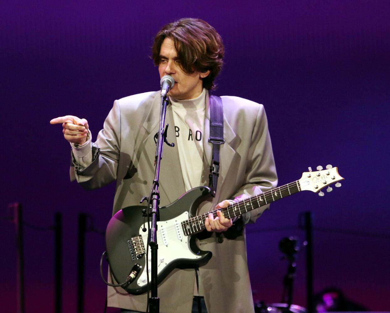 John Mayer rocked a sold-out State Farm Arena on Friday, April 8, 2022, on his SOB Rock Tour, with Yebba opening the first of two nights. (Photo: Robb Cohen for The Atlanta Journal-Constitution)