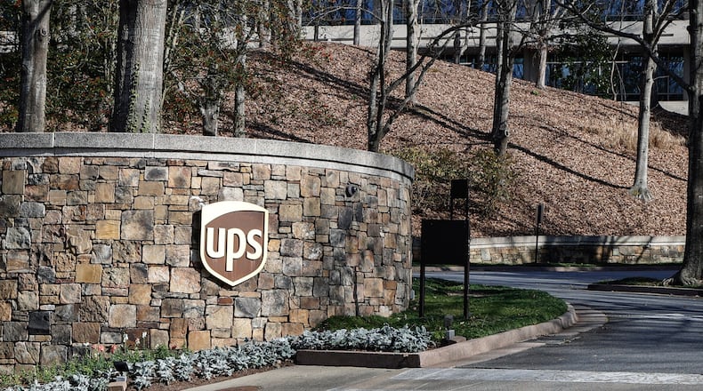 Views of UPS corporate headquarters in Sandy Springs shown on Friday, Jan. 5, 2024. (Natrice Miller/ Natrice.miller@ajc.com)
