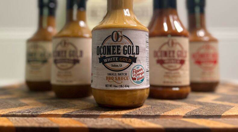 White Gold barbecue sauce from Oconee Gold. Courtesy of James Argo