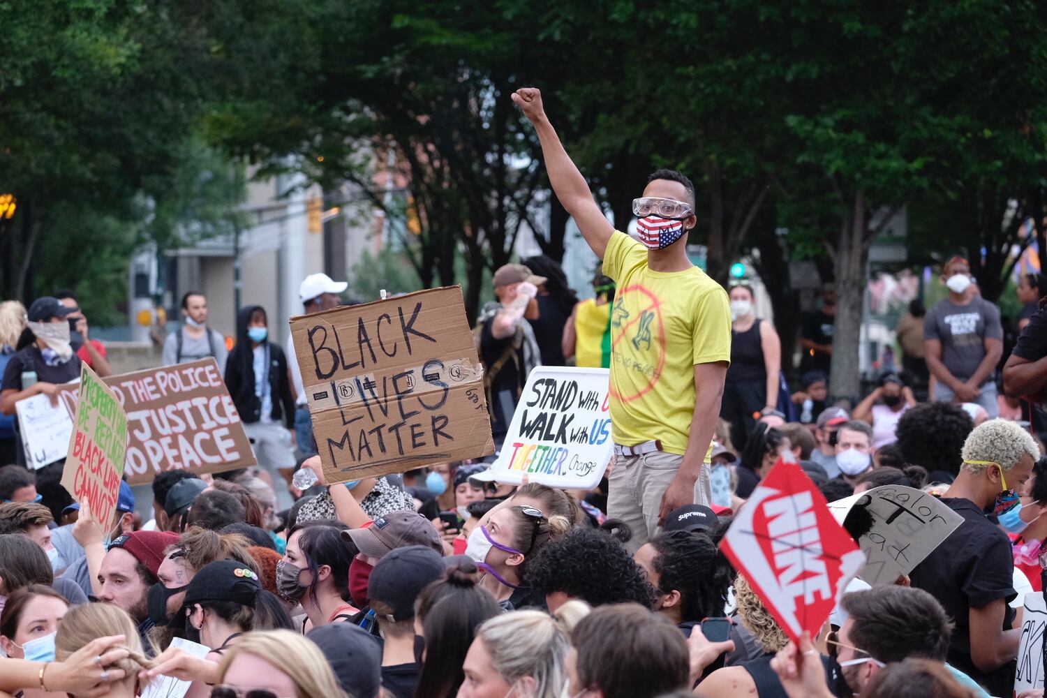 Behind the lens --  Protests: Taken FOR THE AJC