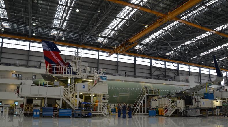 At the Airbus manufacturing facility in Mobile, Ala., workers assemble commercial jets for Delta Air Lines and other carriers.